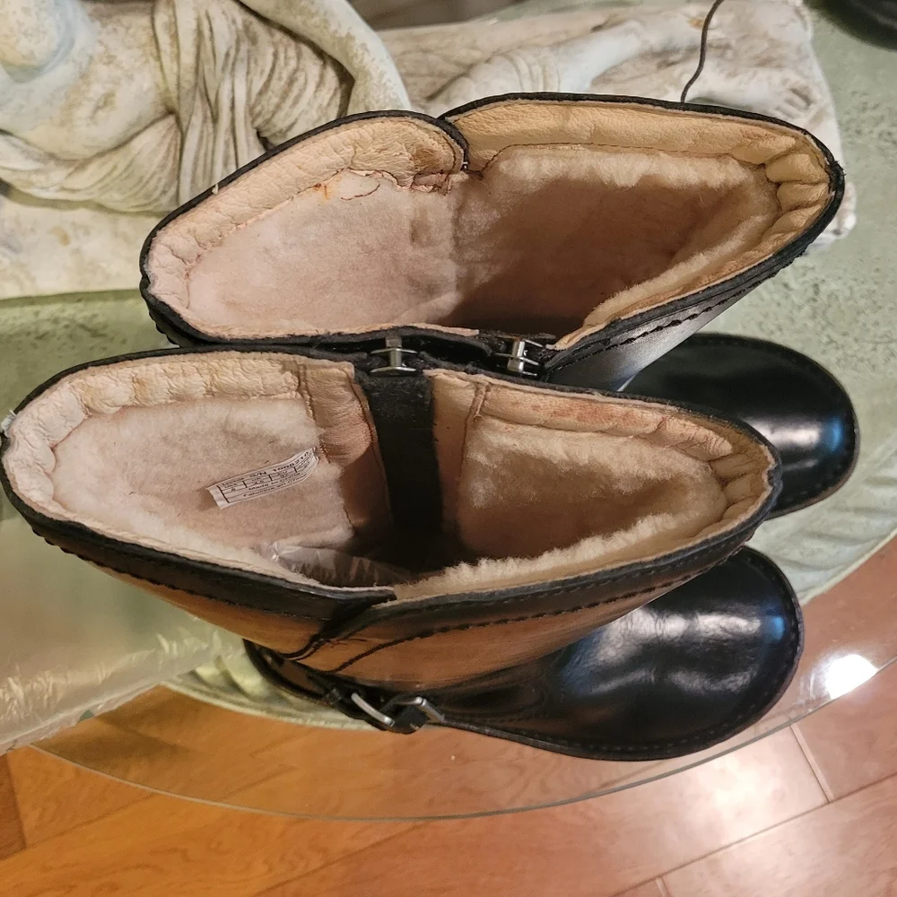 *Sold⛔️Ugg Rosen Tall Leather Boot in Size 6. S/N 1008219  #246 - Picture 7 of 17